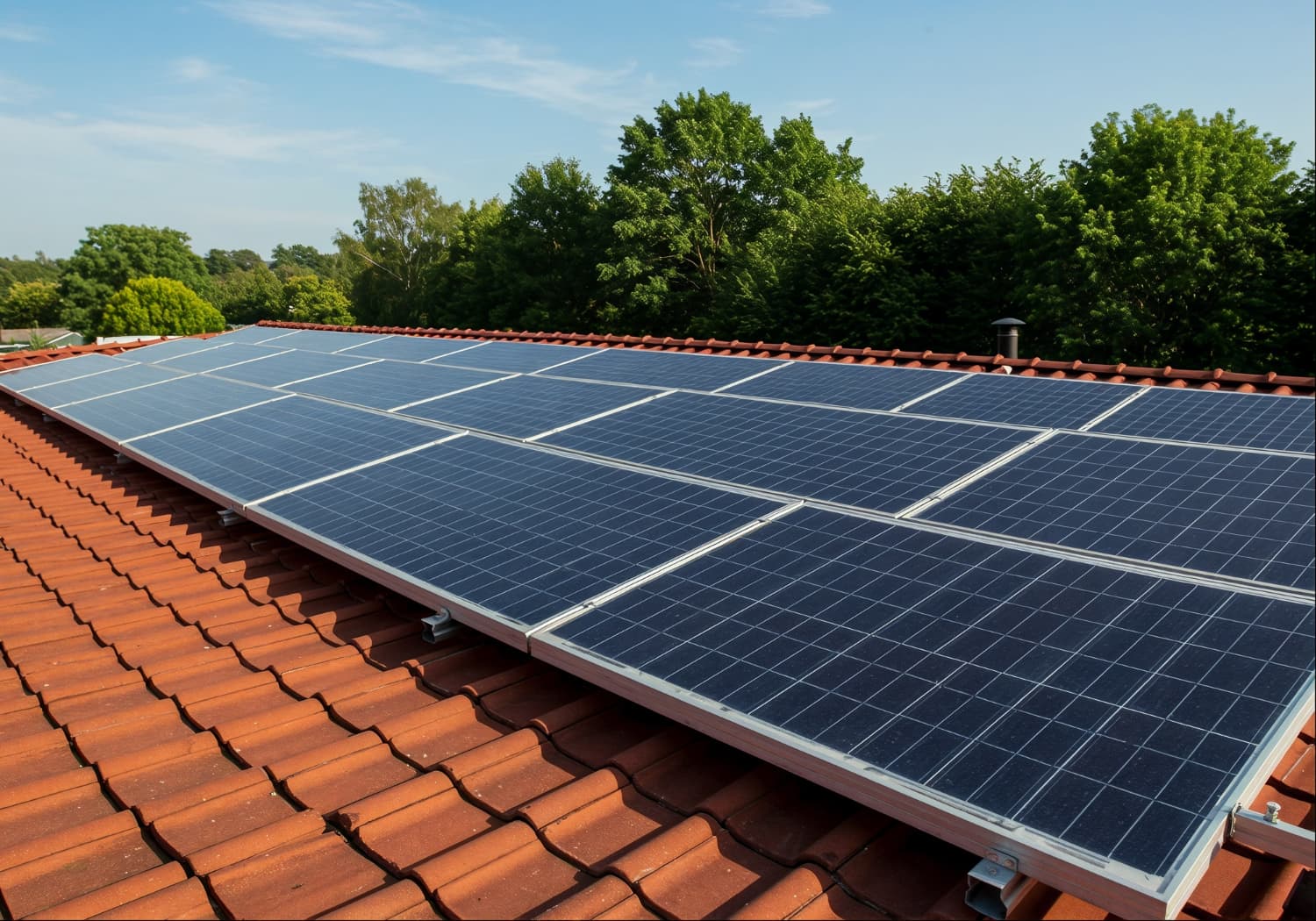 Solar panels background